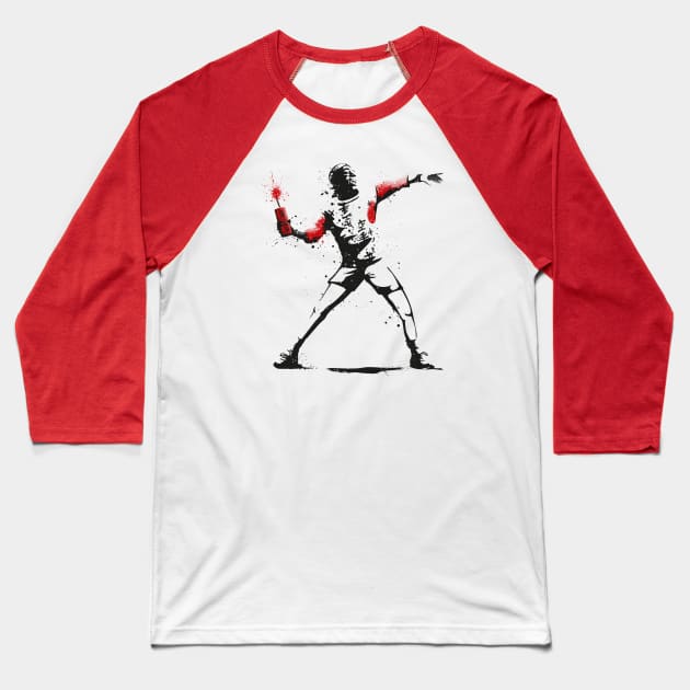 Fireworks thrower Baseball T-Shirt by teesgeex